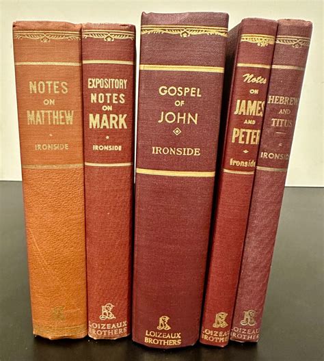 H A Ironside 5 Book Lot Expository Notes On The Gospel Of Matthew