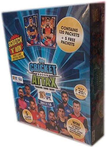 Buy Topps Cricket Attax Trading Card Game 2017 18 125 Packets Online