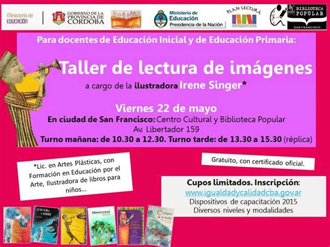 Plan Provincial de Lectura Taller de lectura de imágenes a cargo de la