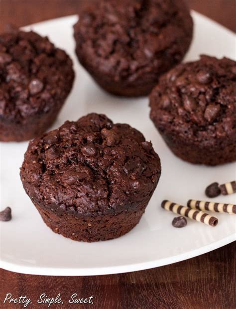 Bakery Style Double Chocolate Muffins Recipe Double Chocolate Muffins Chocolate Muffins