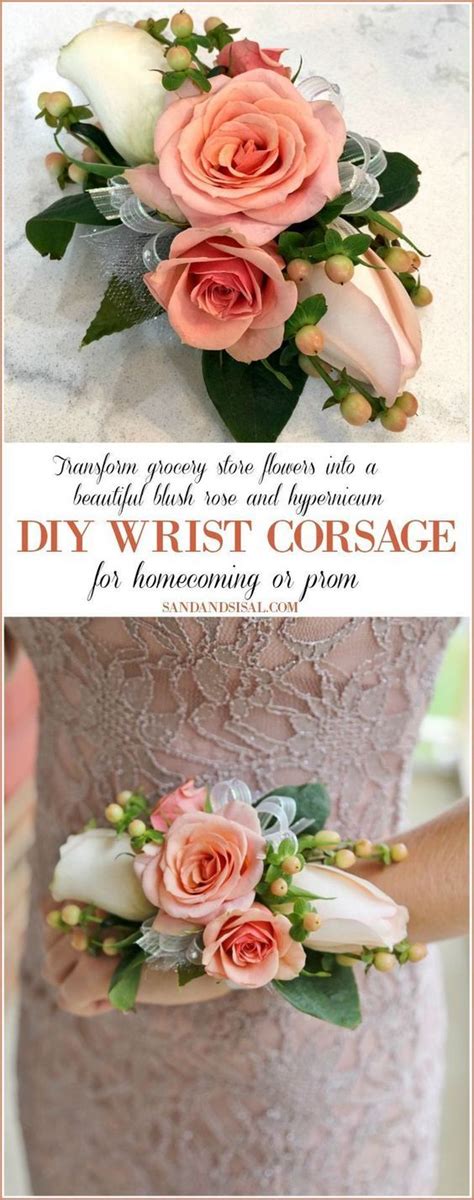 Diy Wrist Corsage For Homecoming Or Prom Homecoming Corsage Wrist