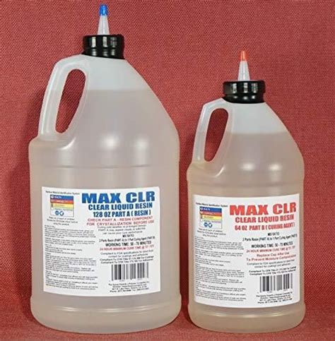 Max Clr Ab Epoxy Resin System 15 Gallon Kit Fda Compliant Food Safe 4 Direct Contact Coating