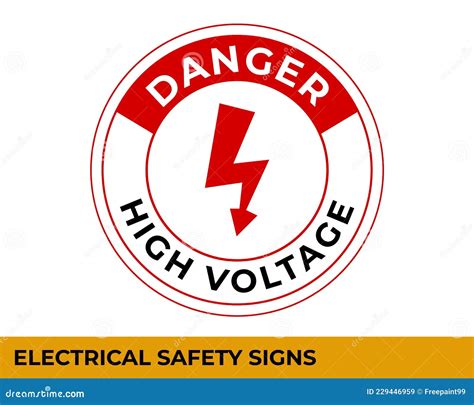 Signalisation Haute Tension Avec Message D Avertissement Pour Zones