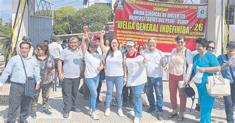 ¡levantaron La Huelga Luego De Dos Meses La Federación De Docentes Universitarios Del Perú