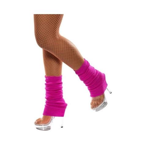 Chaussettes de danse année 80 rose fluo Fêtes en folie