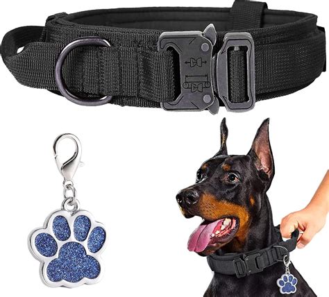 Collier Tactique De Dressage En Nylon Pour Chiens De Taille Moyenne Et