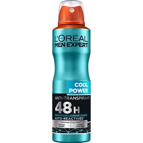 L OREAL Men Expert Déodorant spray 48h homme cool power 200ml pas cher