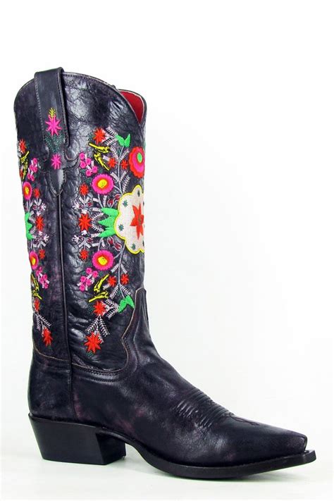 Beautifully Embroidered Macie Bean Go Out Cowgirl Boots For Women