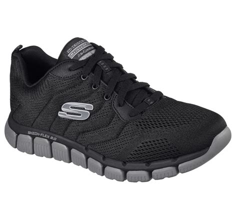 Skechers Mens Skech Flex 20 Relaxed Fit Athletic Shoe Blackgray