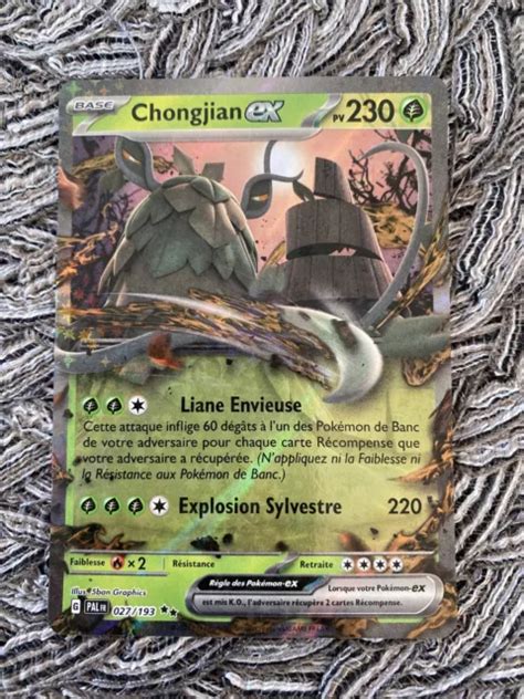 Carte Pok Mon Chongjian Ex Ultra Ev Evolutions Paldea