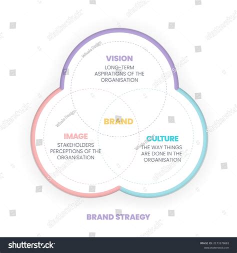 Vector Illustration Brand Strategy Venn Diagram Stock Vector Royalty