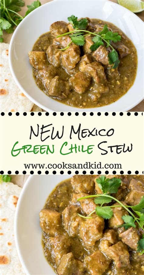 New Mexico Green Chile Stew - Recipe by Cooks and Kid