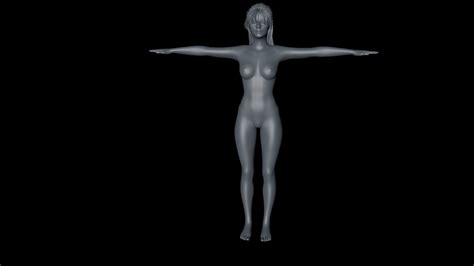 D Model D Realistic Female Character Model Naked Mischa Brooks Actor Vr Ar Low Poly Cgtrader