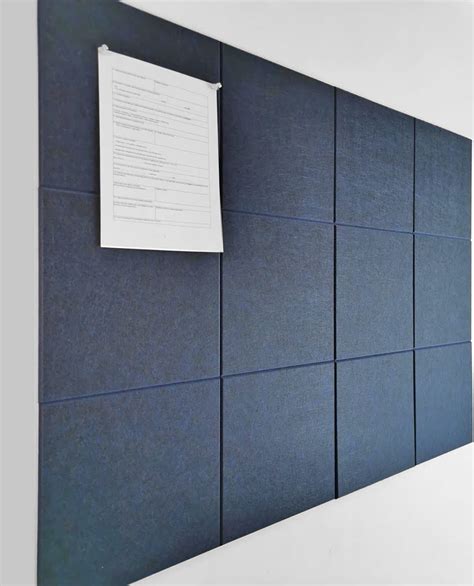 Large Office Cork Board Alternative - 47"x35" 12 Pack Felt Wall Tiles ...