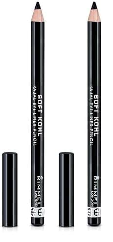 Rimmel Soft Kohl Kajal Eyeliner Jet Black 0 04 Oz Pack Of 2