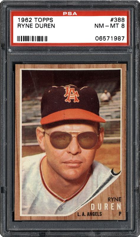 1962 Topps Ryne Duren Psa Cardfacts™