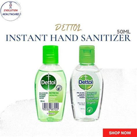 Dettol Instant Hand Sanitizer 50ml Original Refresh Lazada