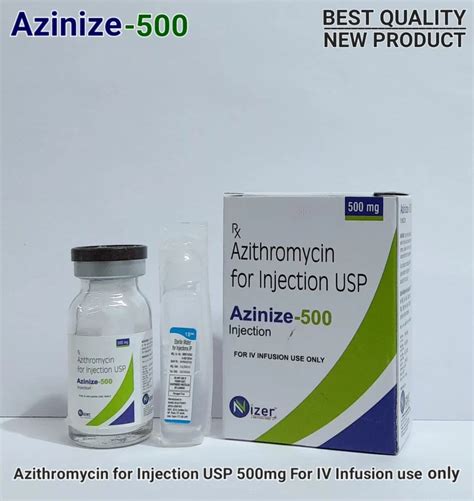 Azithromycin For Injection Usp 500 Mg At Rs 229 Piece In Patiala ID