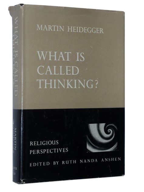 What Is Called Thinking By Heidegger Martin Translated By Fred D