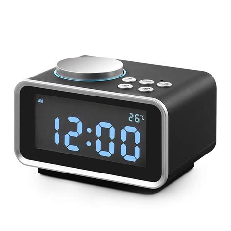 Cheap Digital Alarm Clock Radio Small With 32 Inch Backlit Lcd Usb