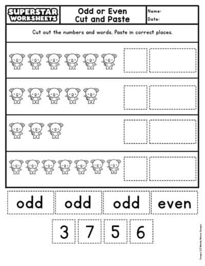 Odd And Even Number Worksheets Superstar Worksheets