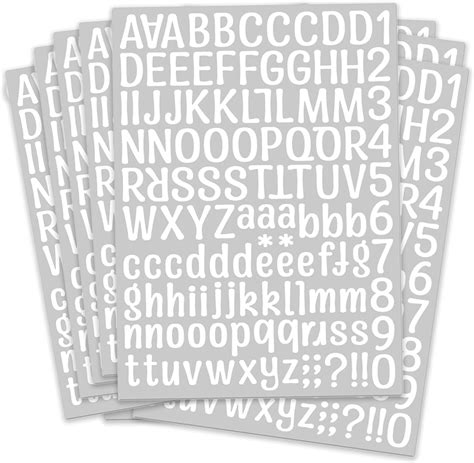 Amazon Chartpak Self Adhesive Vinyl Numbers 1 Inch High White