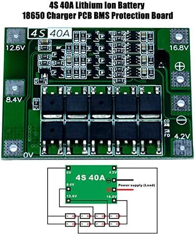 4S 40A 18650 Li Ion Lithium Battery Charger PCB BMS Protection Board