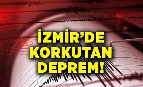 Zmir De Deprem Meydana Geldi