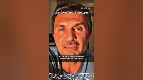 Maldini è Il Giocatore Più Perdente Della Storia Maldini Calcio