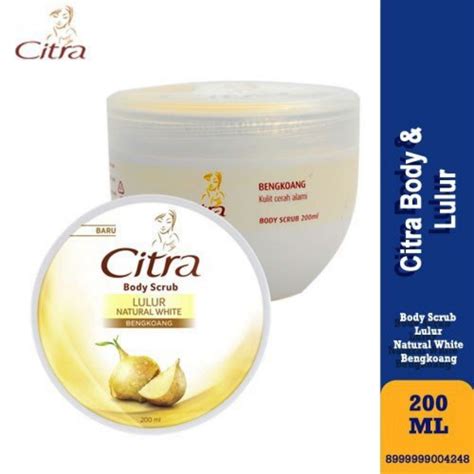 Citra Body Scrub Natural White Bengkoang Ml Shopee Malaysia