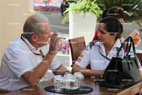 L To R Dr Helmut Marko Aut Red Bull Motorsport Consultant With