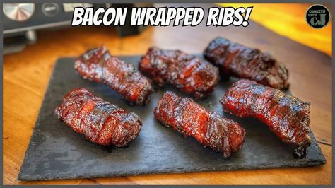 NINJA WOODFIRE GRILL BACON WRAPPED BABY BACK RIBS YouTube