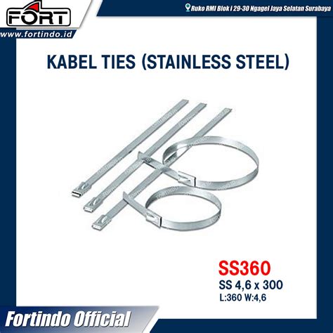 Stainless Steel Kabel Ties Cable Tie Tis SS360 360 X 4 6 Mm MERK FORT