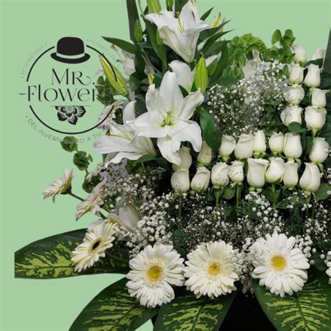 Arreglo F Nebre Mixto Blanco Florer A Mrs Flowers