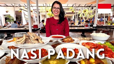 Trying Best NASI PADANG Restaurant INDONESIAN FOOD YouTube