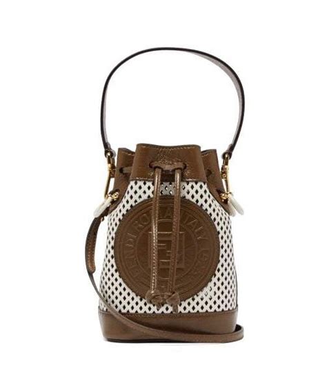 Fendi（フェンディ）の「fendi Mon Tresor Mini Perforated Leather Bucket Bag