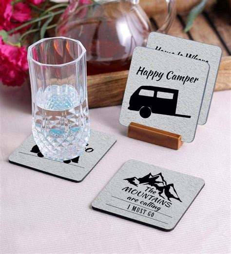 Buy Crazy Sutra Premium Hd Printed Standard Size Coasters For Tea