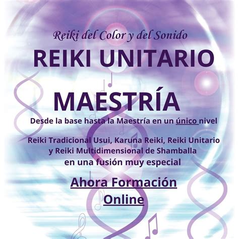 Formación Online Maestría de Reiki Unitario 2 certificaciones en una