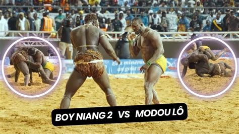 Combat Modou Lô vs Boy Niang 2 Reportage Tapha Gueye Palla Diop et