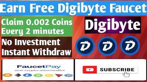 Earn Digibyte Faucet Dgxmine Instant Faucetpay Withdrawal Proof