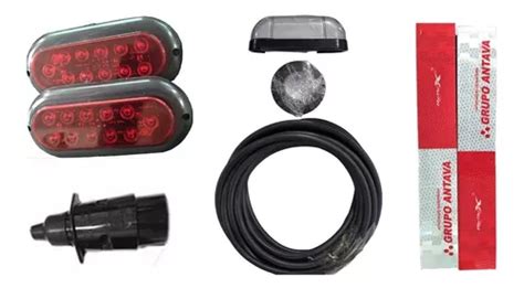 Kit El Trico Carretinha Reboque Lanterna Led Prova D Gua Frete Gr Tis