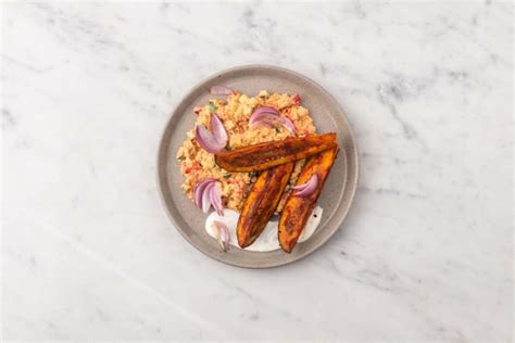 Honig Harissa Aubergine Aus Dem Ofen Rezept HelloFresh