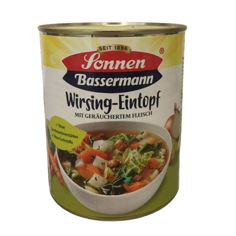 Sonnen Bassermann Wirsing Eintopf 3er Pack 3x800g Dose