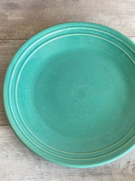 Vintage Pacific Pottery Dinner Plate Hostessware Rare Aqua 613 11 25 Inch 1930s Etsy