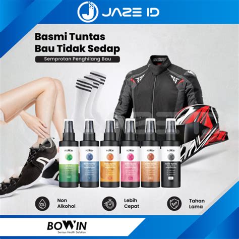 Jual Bowin Activ Spray Semprotan Penghilang Bau Helm Bau Jaket Sepatu