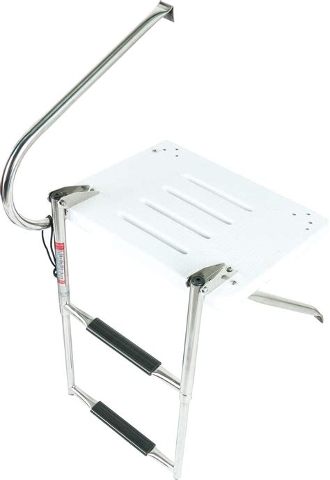 Yaemarine 2 Steps Telescoping Boat Out Board Swim Ladder Stainless