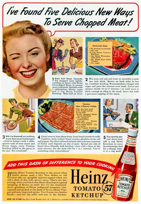 Heinz Tomato Ketchup Vintage Recipes Vintage Ads Food Food Ads