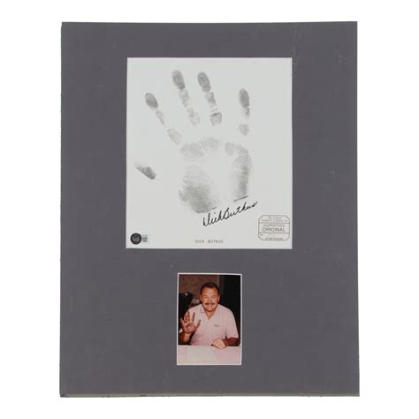 Dick Butkus Signed LE The Original Handprint Company Custom Matted