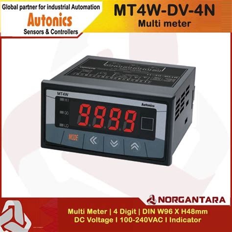 Jual Mt W Dv N Autonics Multi Panel Meter Di Lapak Pt Norgantara Prima