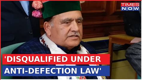 Himachal Crisis Hp Speaker Kuldeep Singh Pathania Reacts After Disqualifying 6 Rebel Mlas